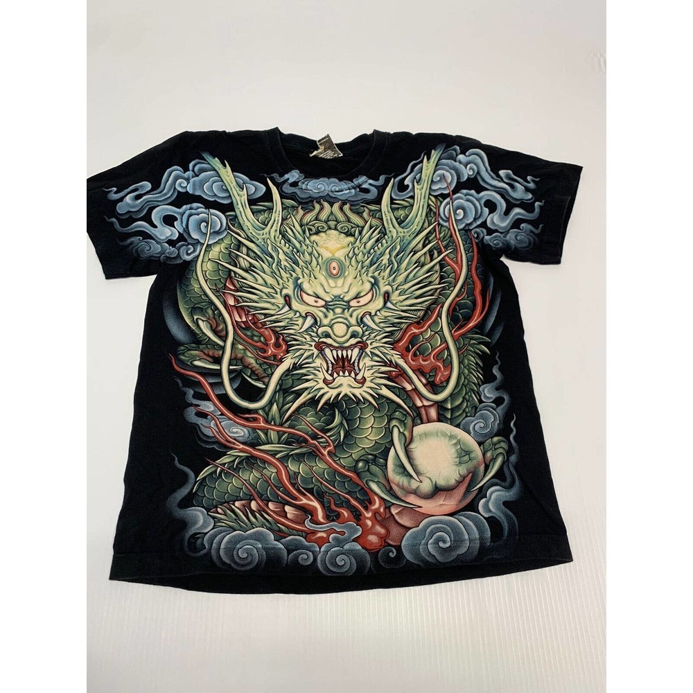 Rock Eagle T shirt Short Sleeve Black M/L Men's A59